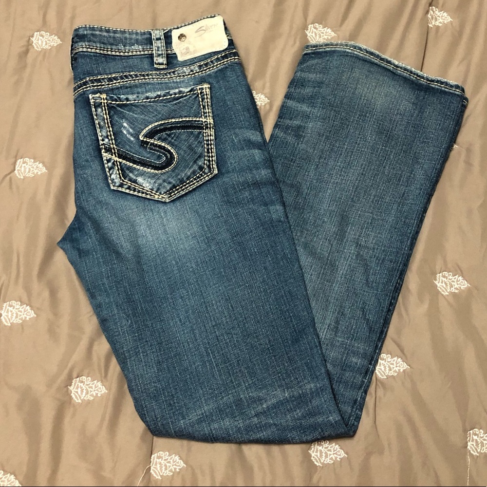 Silver “Aiko” Jeans. W-31/L-33.